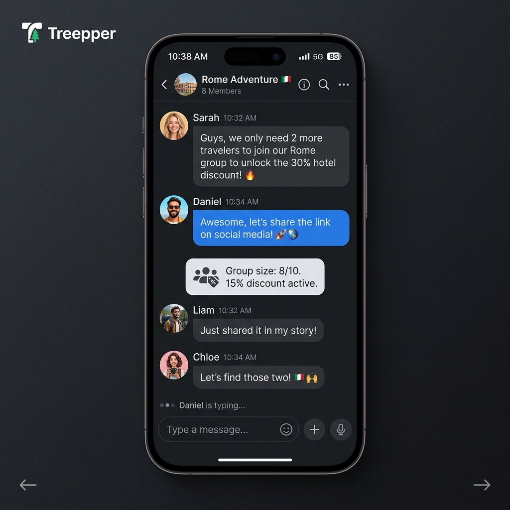 treepper chat interface