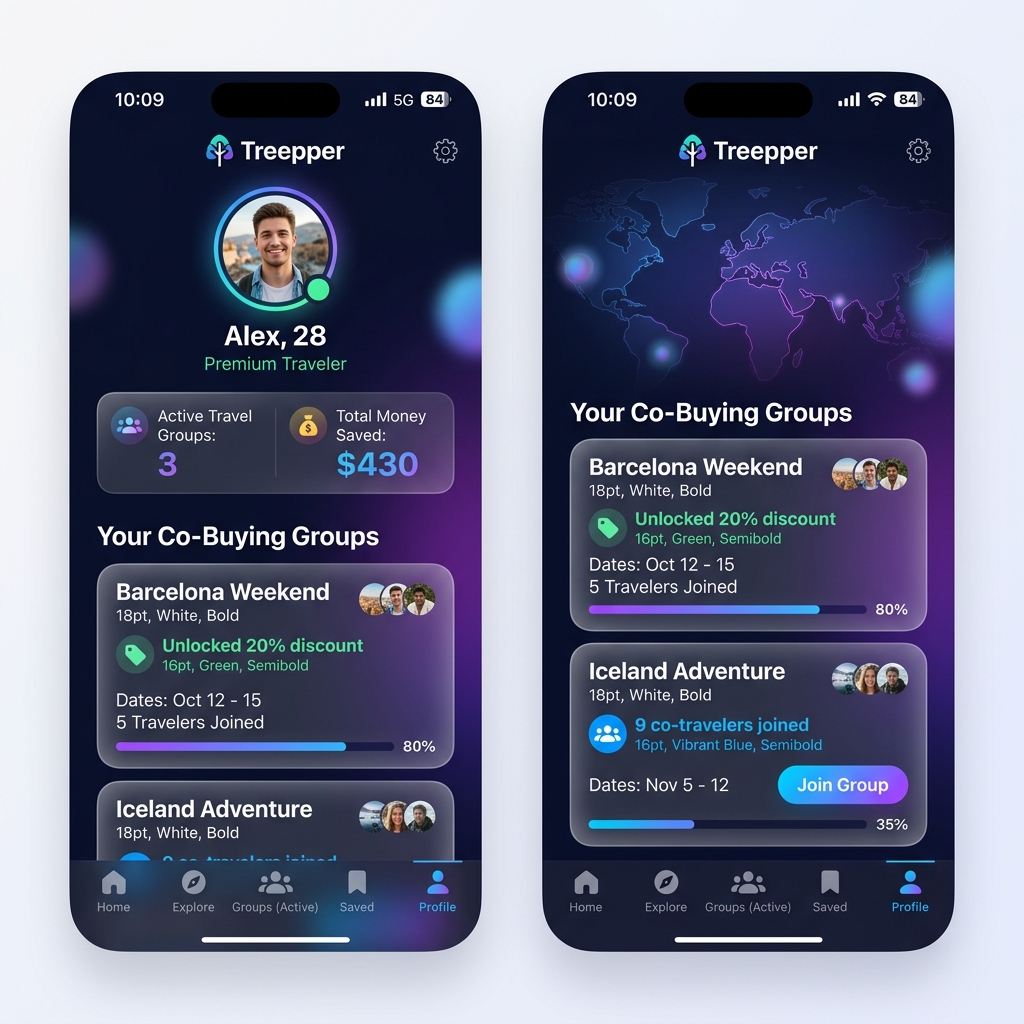 treepper profile interface